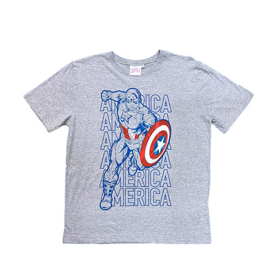 Playera Para Caballero Capitan America Color Gris