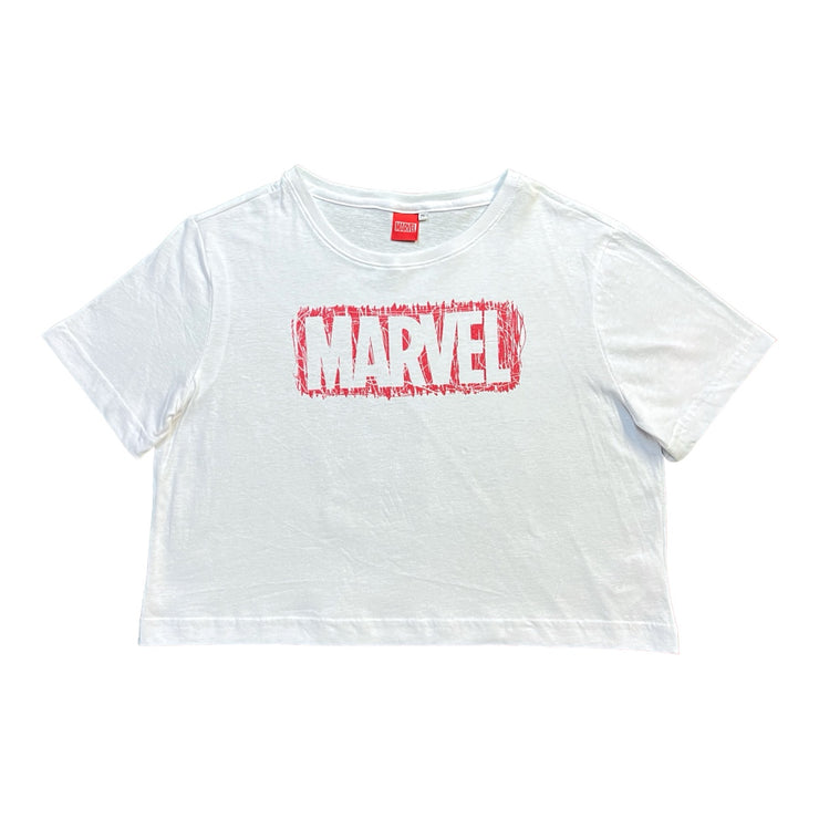 Playera Crop Top Para Mujer Diseño Unico  Y Original De Marvel