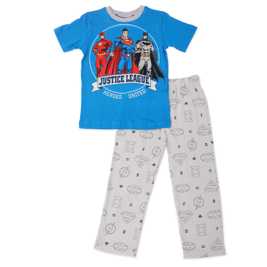 Justice League Chibis - Pijama de forro polar para niño pequeño